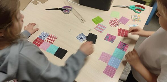 Junior w krainie szycia w naszej świetlicy