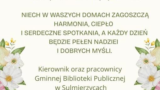 #htmlcaption_71416 Życzenia wielkanocne dla naszych Czytelników
