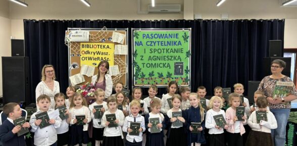 #htmlcaption_71990 Pasowanie na Czytelnika i spotkanie z bohaterką książki „Kwiat Jagody”