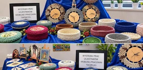 #htmlcaption_73776 Zapraszamy na wystawę prac uczestników zajęć „Mobilna pracownia twórcza”