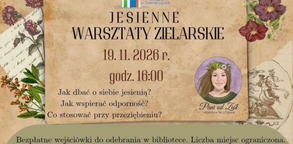 #htmlcaption_74055 Zapraszamy na Jesienne Warsztaty Zielarskie